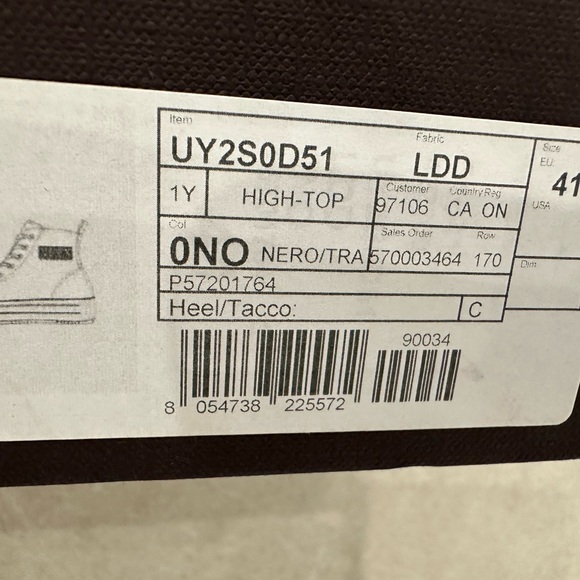 Brand new Valentino hightop sneakers. - Picture 7 of 9